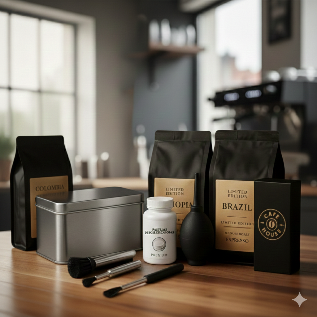 Combo Brewza: Set de Limpieza Profesional + Cepillos / Pack Cafés x3