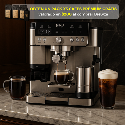 Cafetera Brewza™ - Todo tu café en una sola máquina.
