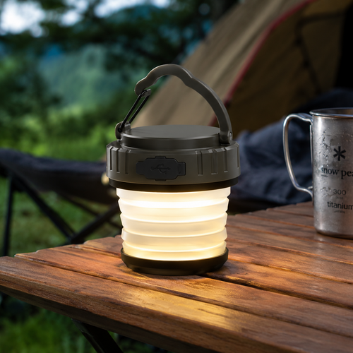 Foldable camping lamp