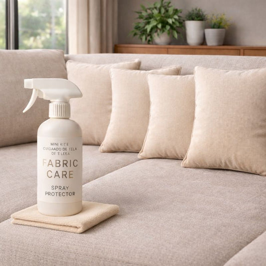 Combo ErgoLife: Kit de cuidado de tela (spray protector + paño) + cojines x4