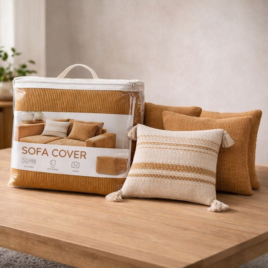 Combo Nox: Pack Cojines + Cubre Sofá Premium