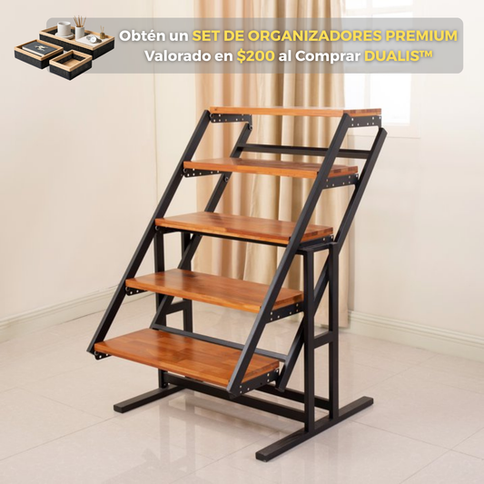 DUALIS™  Mesa Estantería 3-en-1