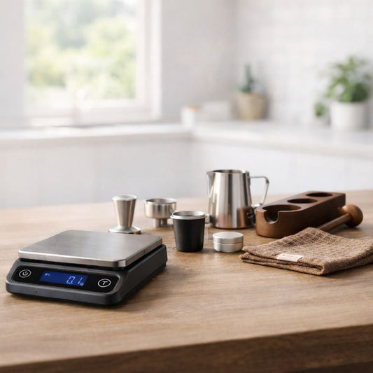 Combo Nova: Báscula de precisión Espresso Nova™ + Kit Espresso Nova™